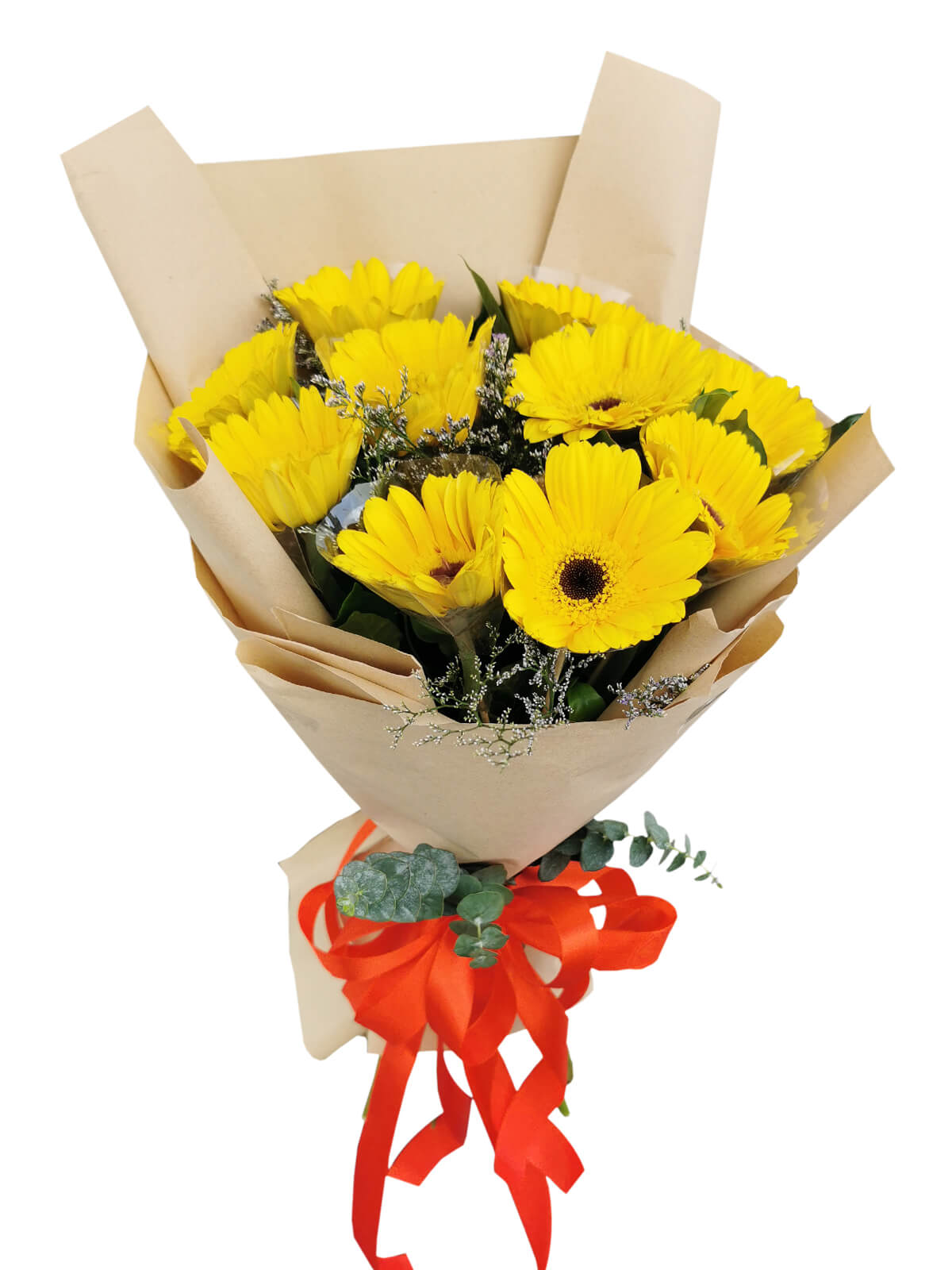 YELLOW Gerbera Kraft Paper