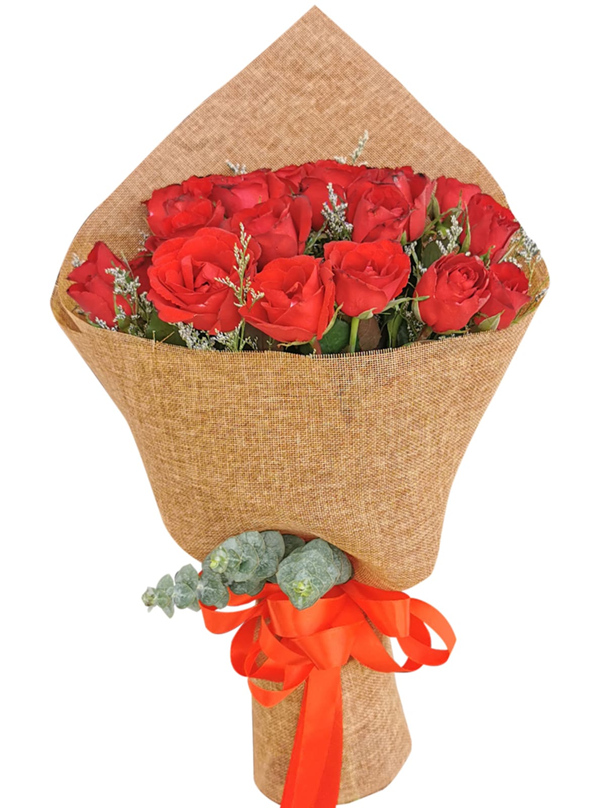 Red Roses 24 Burlap CH