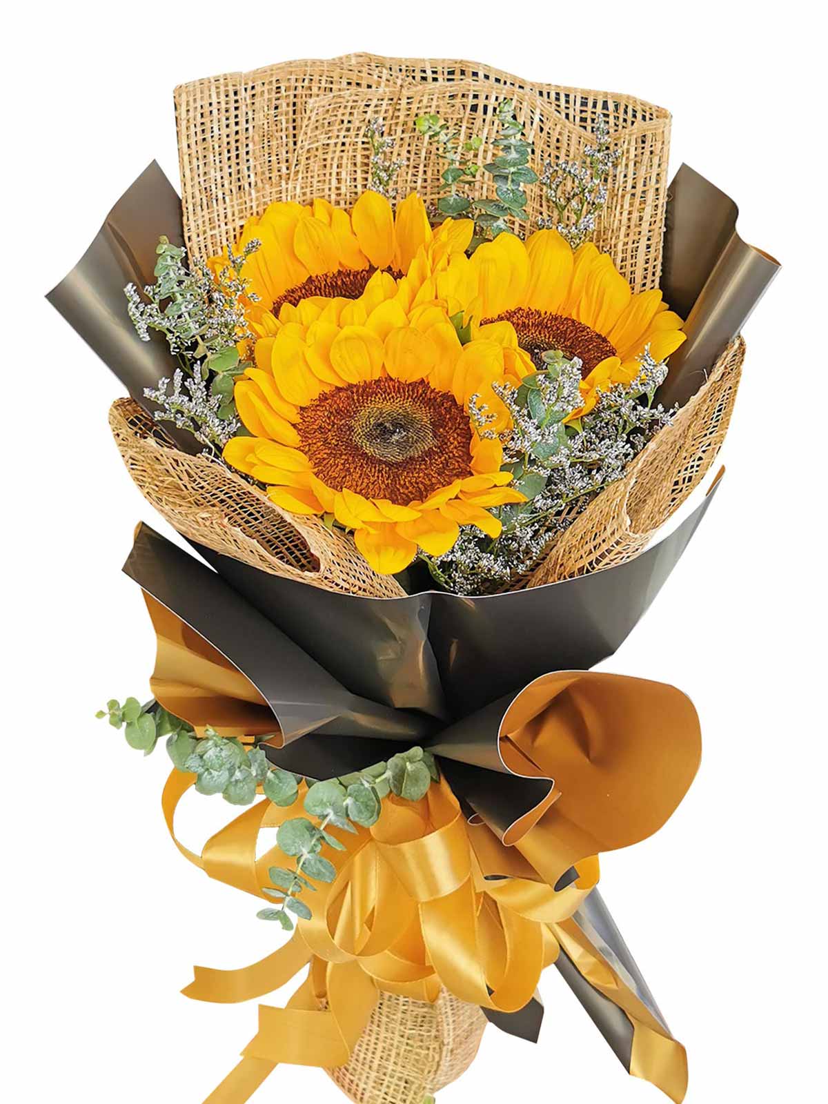 Sunflower Burlap BG 3