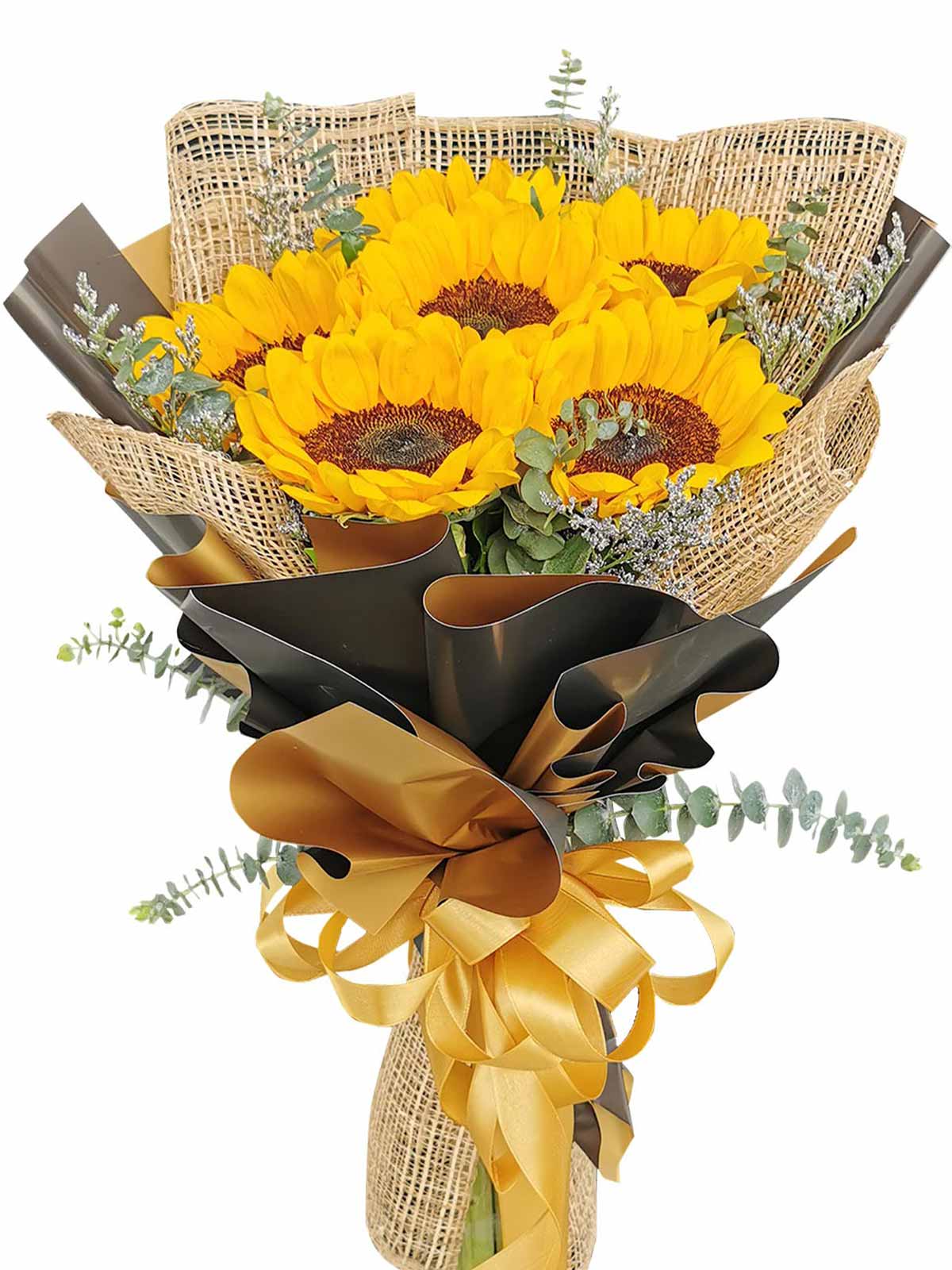 Sunflower Burlap BG 6