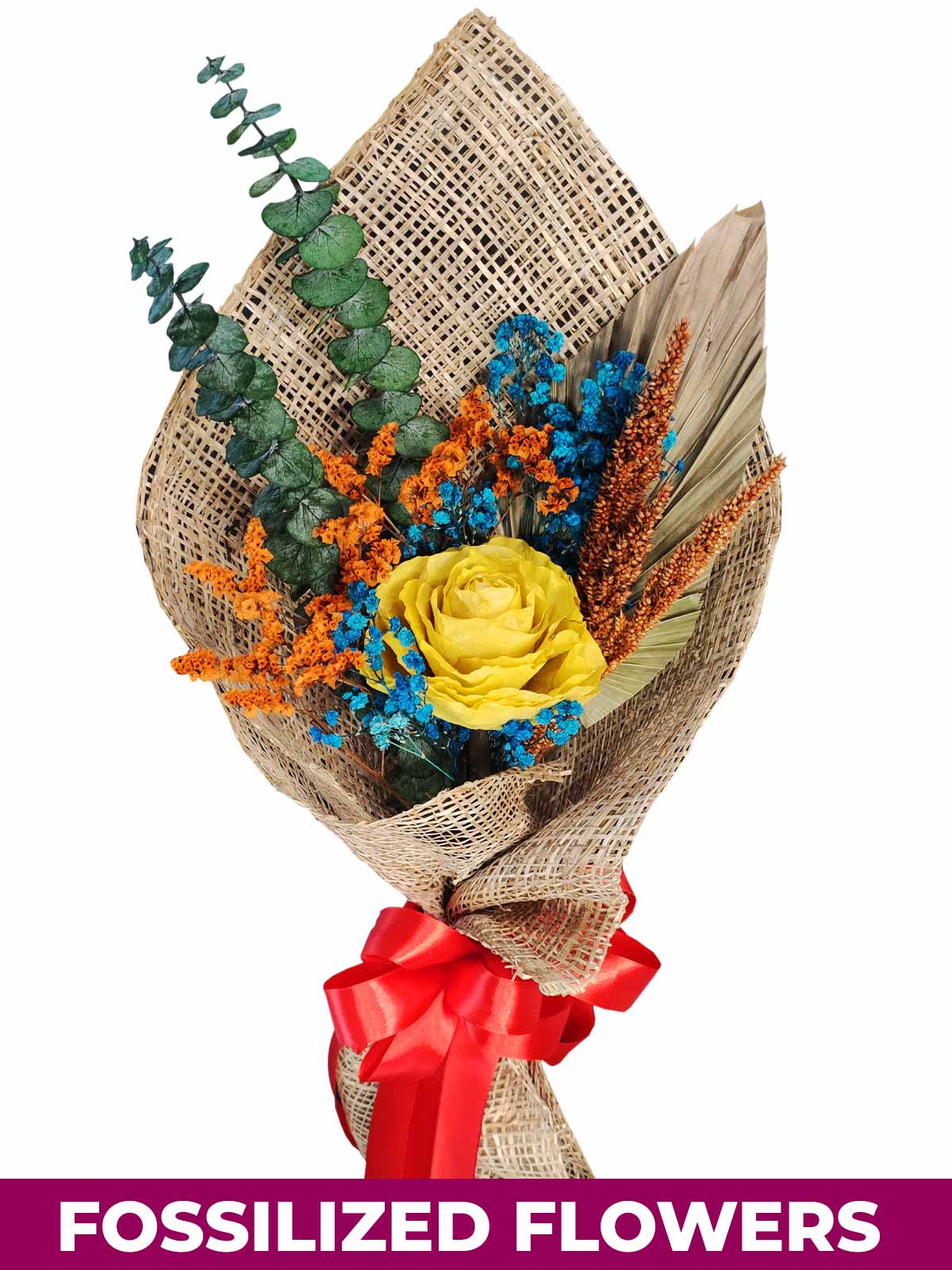 1 Dried Yellow Roses Burlap PH Province