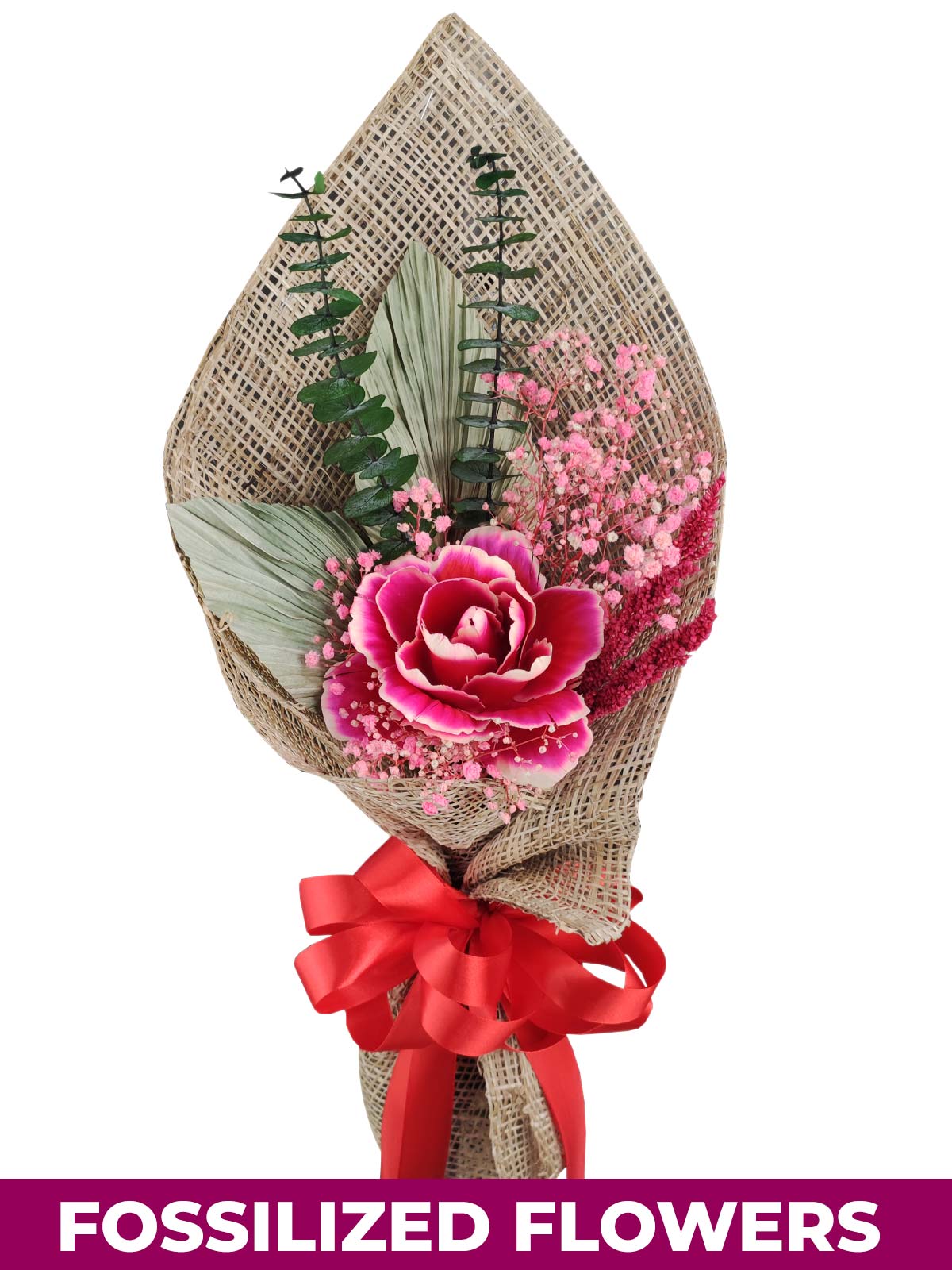 1 Dried Peonies Burlap PH