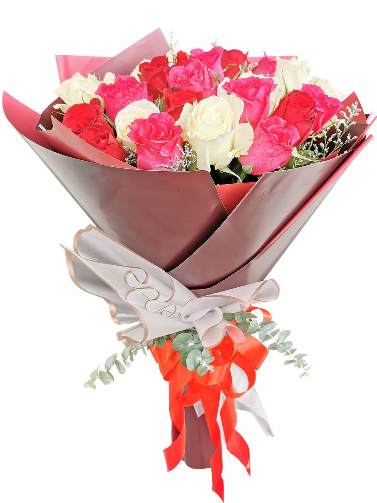 24 pcs mixed roses