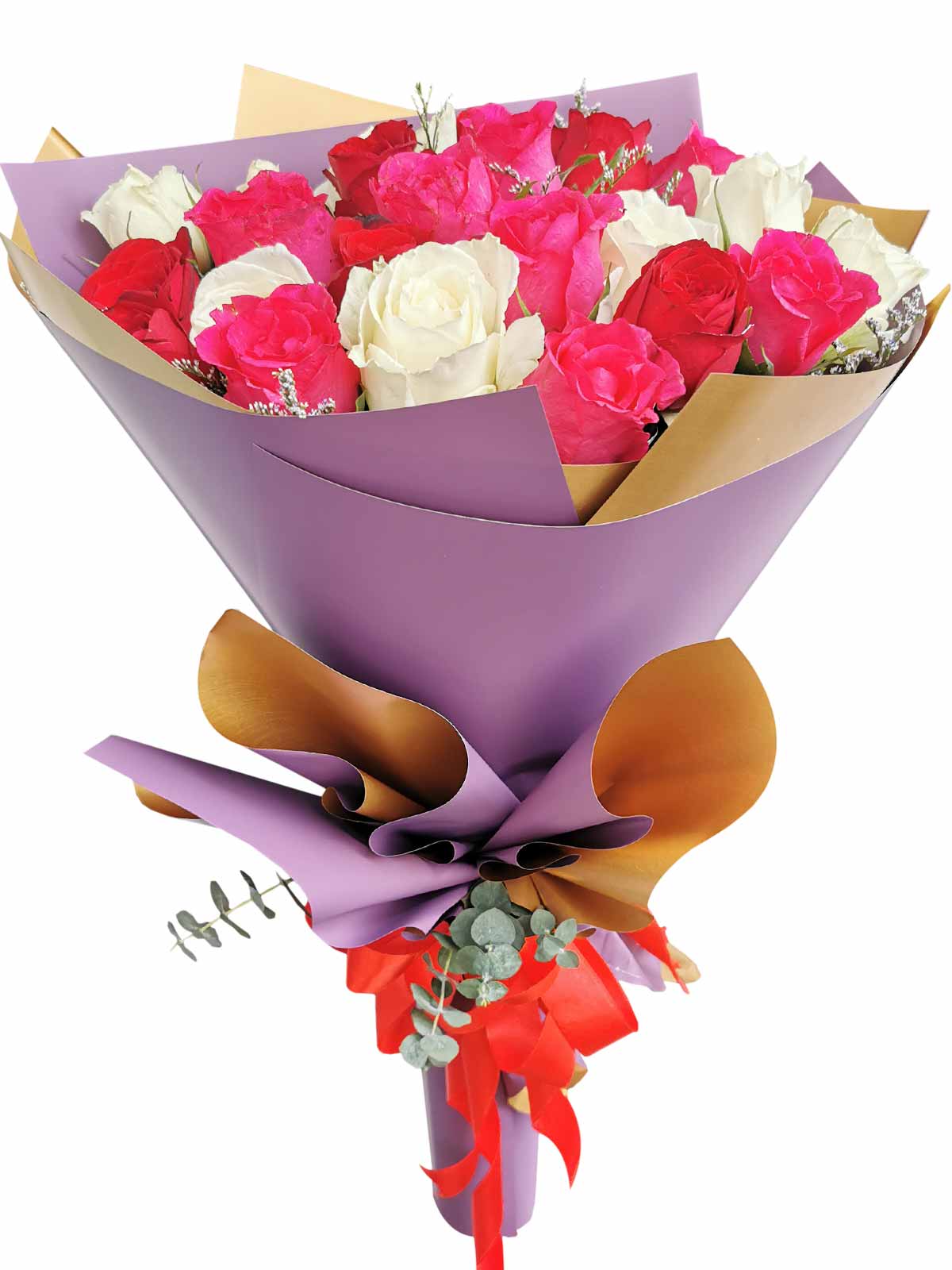 24 pcs mixed roses