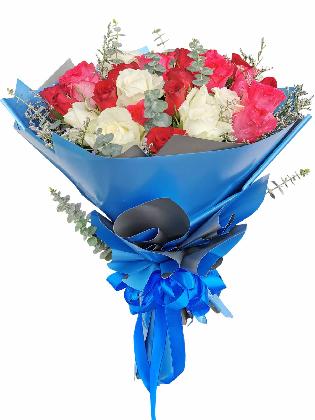 Mix Rose Blue Silver 36