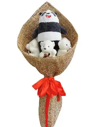 Panda Bare & Bears Burlap PH