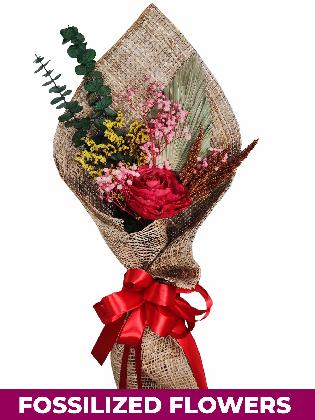 1 Dried Red Roses Burlap PH Province