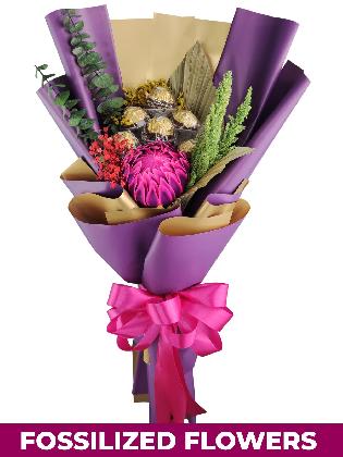 Protea w/ Ferrero Purple/Gold