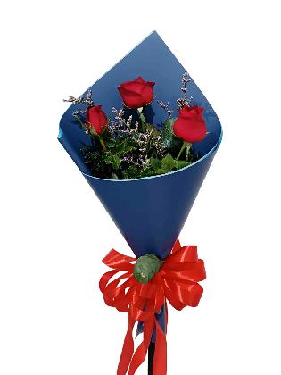 Valentine Velvet Red Roses Bouquet
