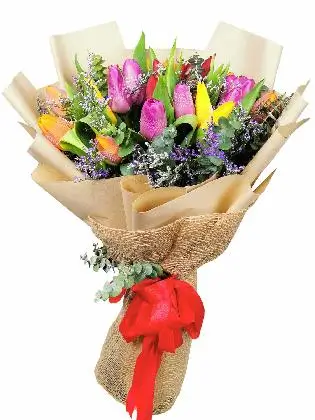 beautiful-shape-tulips-bouquet